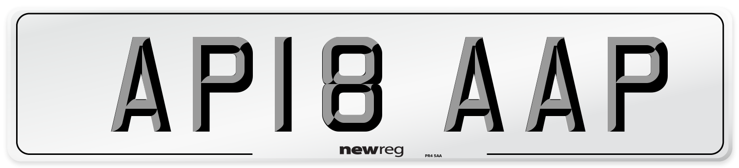 AP18 AAP Number Plate from New Reg